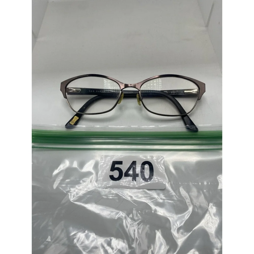 Ted Baker Eyeglasses Women FRAME ONLY B240 51-15-135 Gray Floral Red 540